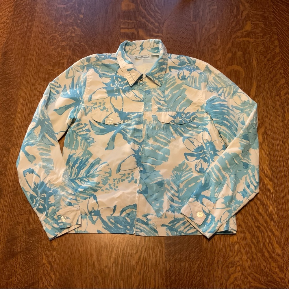 Patchington Silk Lightweight Jacket w/ Zipper Size Ladies Small